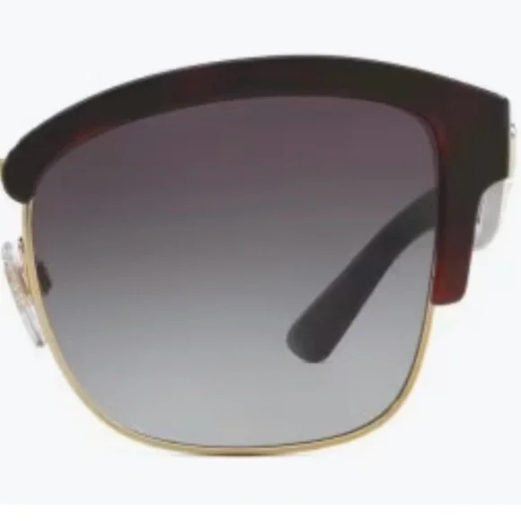 Burberry Women’s Graffiti Print Sunglasses Brown/Red & Gold - Picture 9 of 14